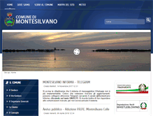 Tablet Screenshot of comune.montesilvano.pe.it